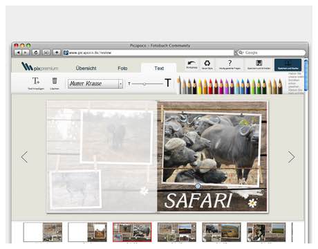 Online-Fotobuch-Editor